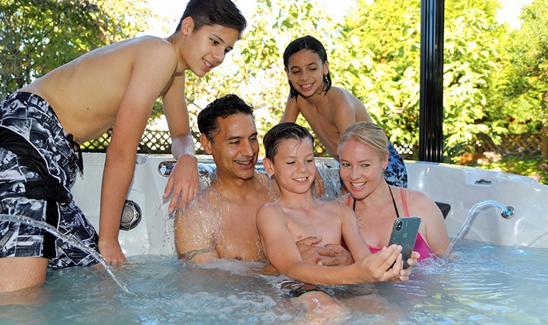 Small private pool in villa